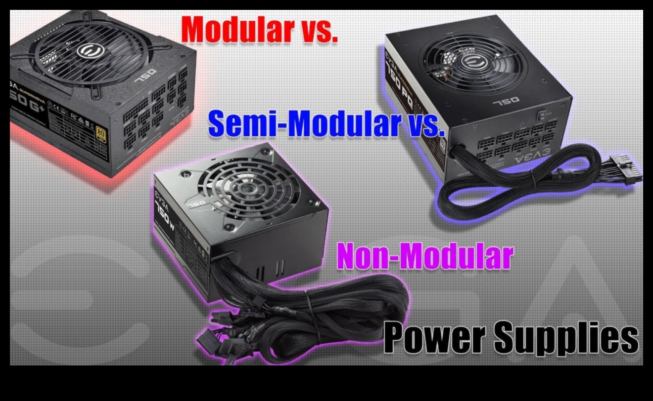Barošanas avota preferences: moduļu un nemodulāra barošanas bloka opcijas