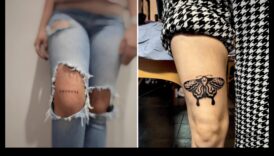 Izteiksmīgs audekls: paceliet stilu ar drosmīgiem kāju tetovējuma šedevriem