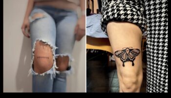 Izteiksmīgs audekls: paceliet stilu ar drosmīgiem kāju tetovējuma šedevriem