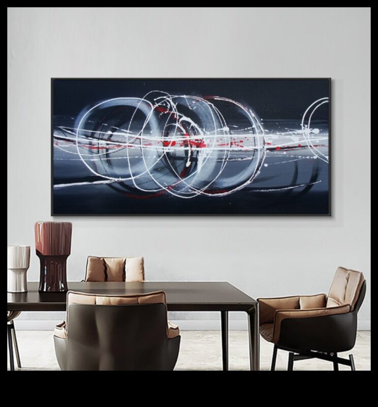 Vizuālās vibrācijas: Abstraktās mākslas enerģētiskais pulss